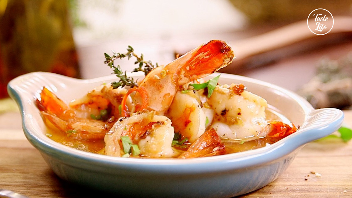 Garlic Prawns | dinner | lunch ideas | shrimp | Taste Life
