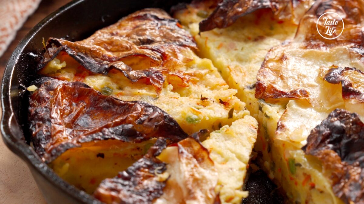 Cabbage Potato Pie easy dinner ideas easy lunch ideas meal prep