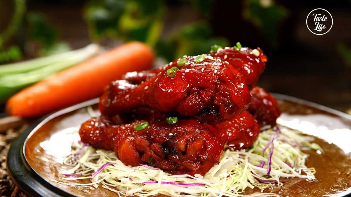 Braised Chicken Drumsticks with Black Pepper chicken chicken dinner chinese food Taste Life
