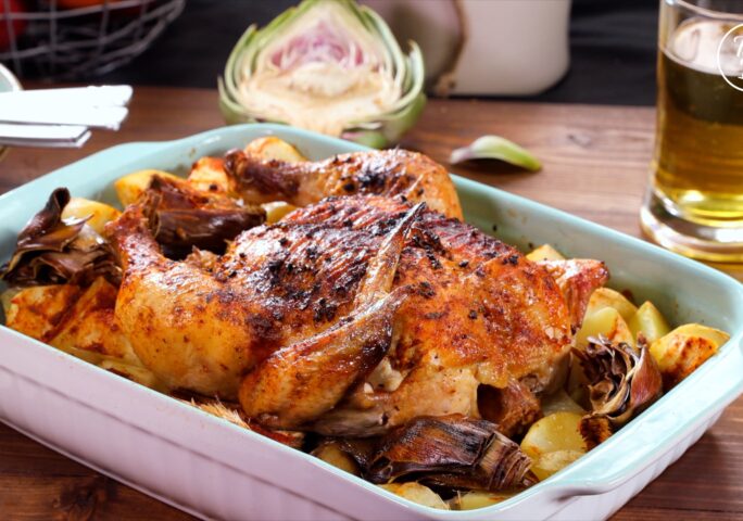 Oven Roasted Marinated Chicken