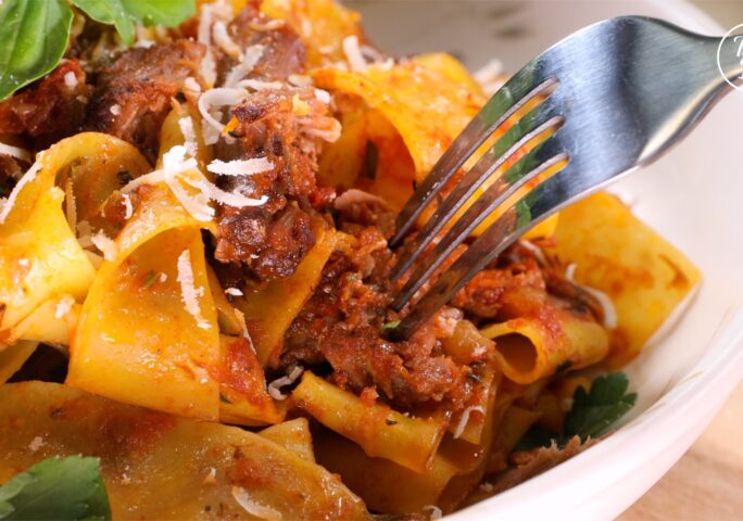 Pappardelle Pasta With Slow Cooked Lamb