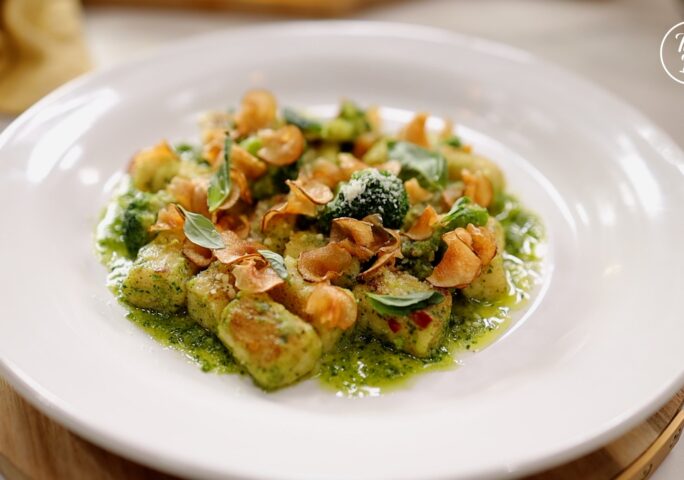 Potato Gnocchi With Broccoli Pesto