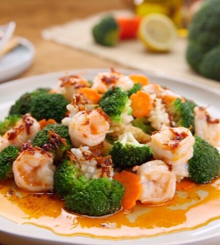 Broccoli Shrimp With XO Sauce