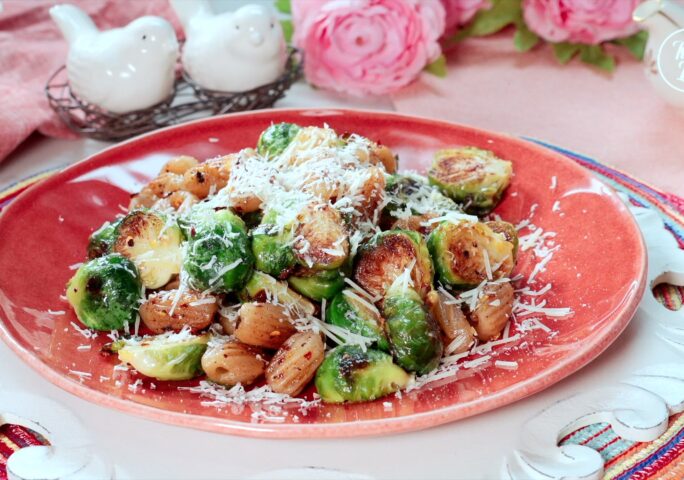 Homemade Orecchiette with Brussel Sprouts