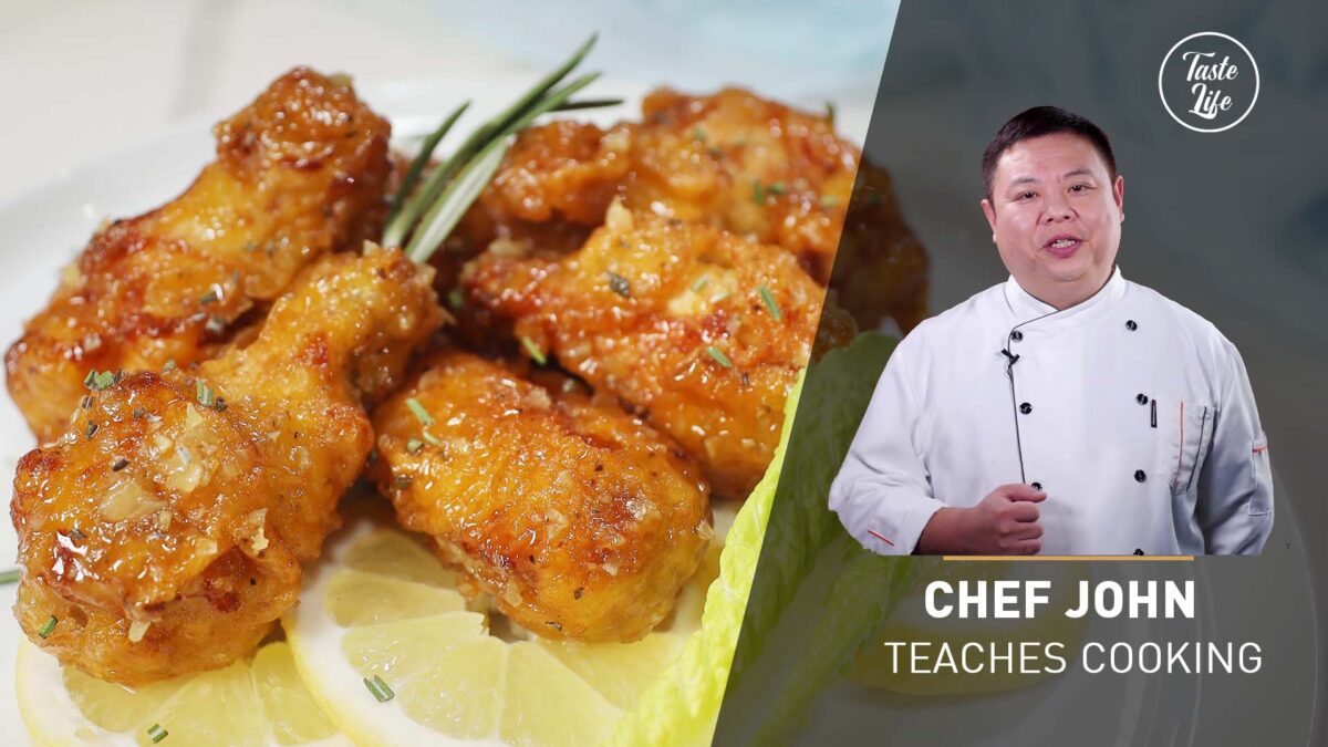 Garlic Lemon Crispy Chicken Wings | Chef John’s Cooking Class | chicken ...