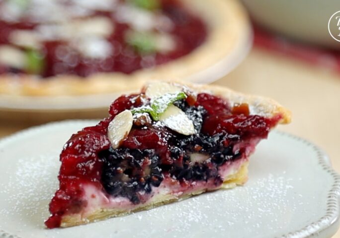 【Fresh Blackberry Pie with Korean Red Ginseng 】