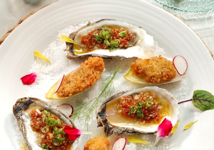 Oven Roasted Oysters and Fried Oysters