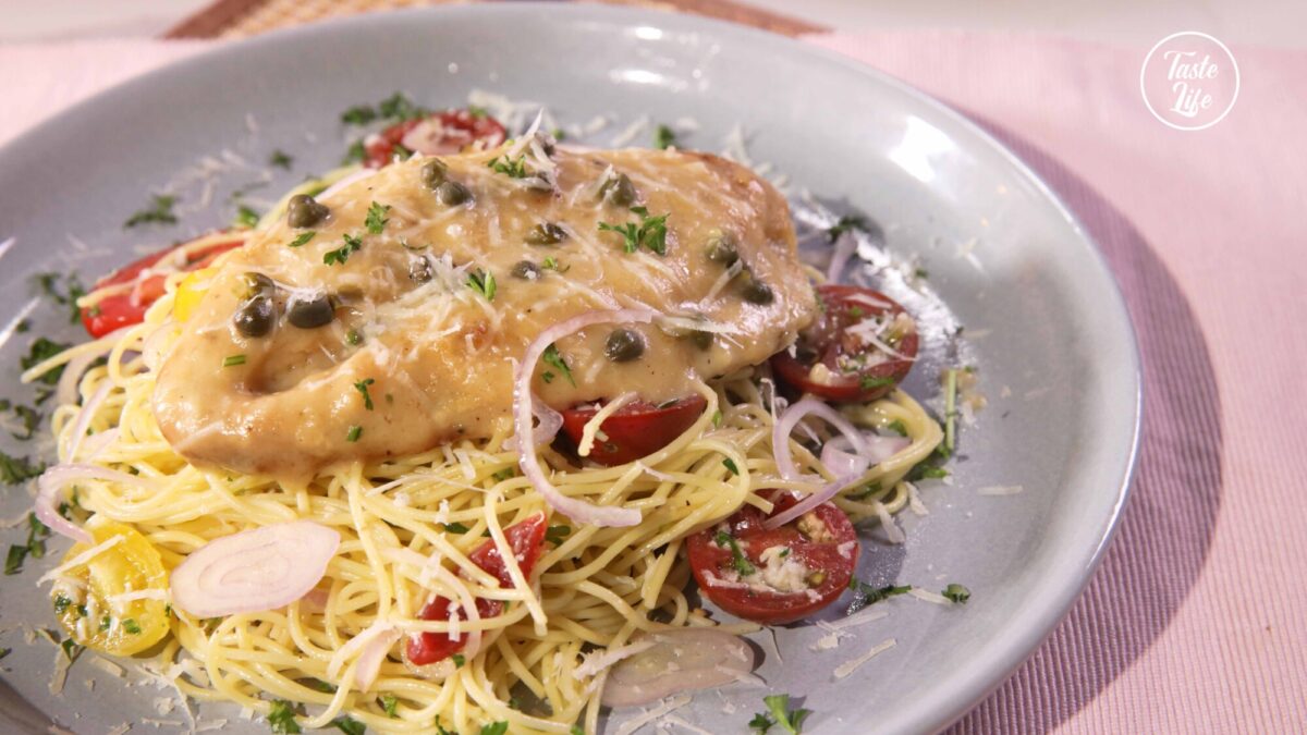 Chicken Piccata With Angel Hair Pasta chicken chicken recipe