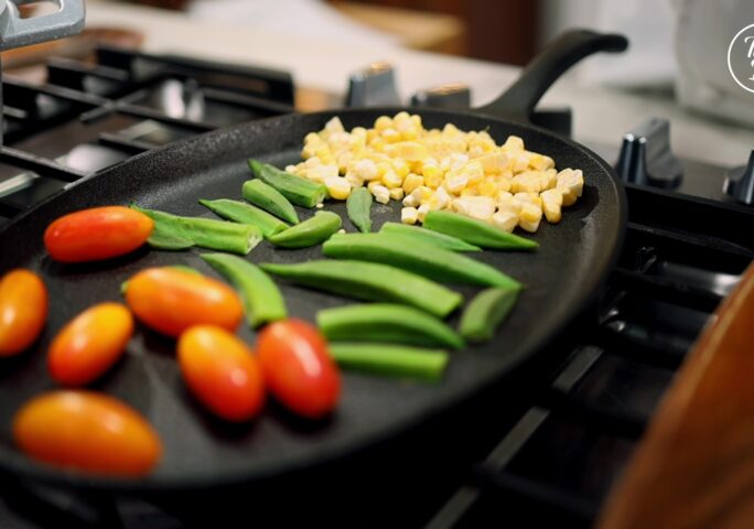 Step 10 【Pan-grill The Vegetables】