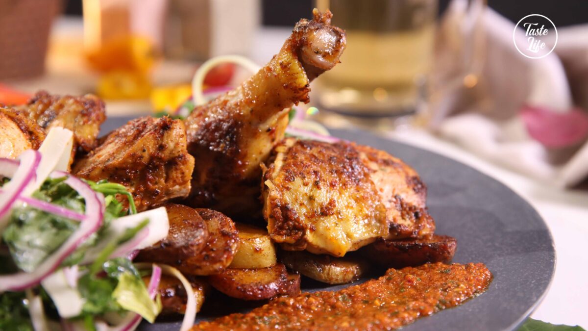 Peri Peri Chicken With Roasted Potatoes | brunch | chicken | dinner ideas | Taste Life