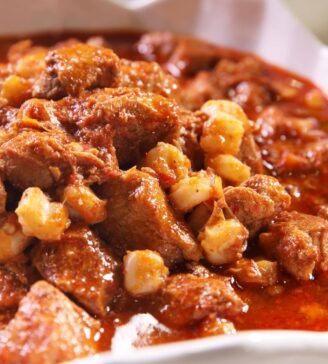 Pozole – Mexican Pork and Hominy Stew