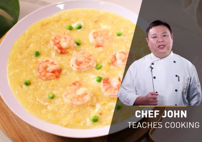 Tiger Prawns with Sweetcorn Soup | Chef John’s Cooking Class