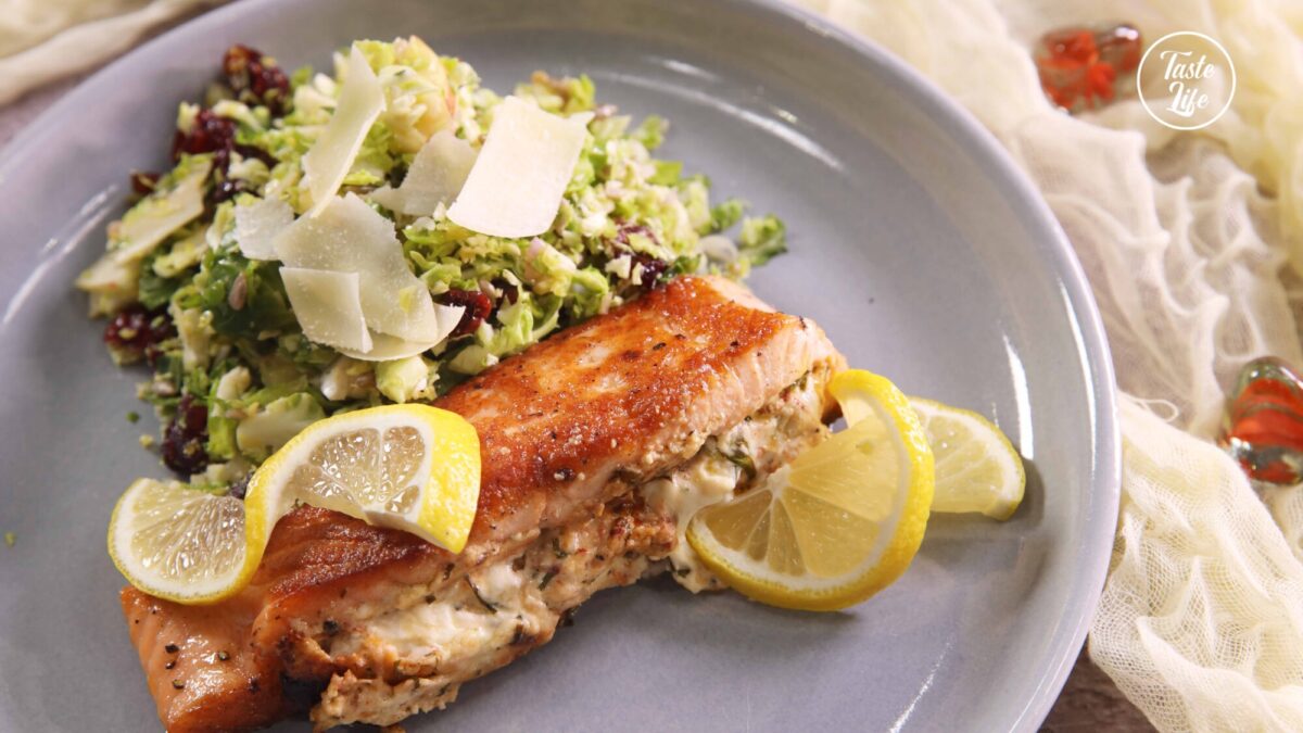 Sundried Tomato Stuffed Salmon | crab | fish | Lobster