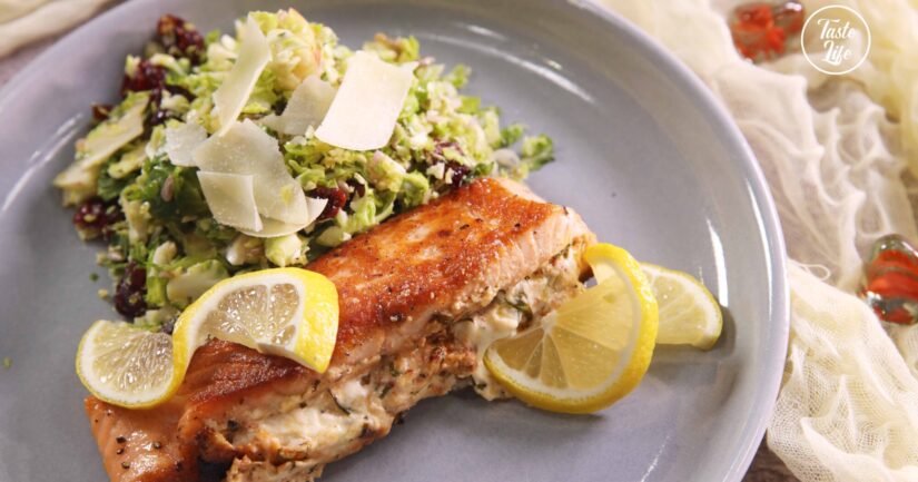 Sundried Tomato Stuffed Salmon
