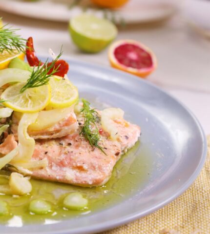 Slow-Roasted Salmon With Oranges and Chillies