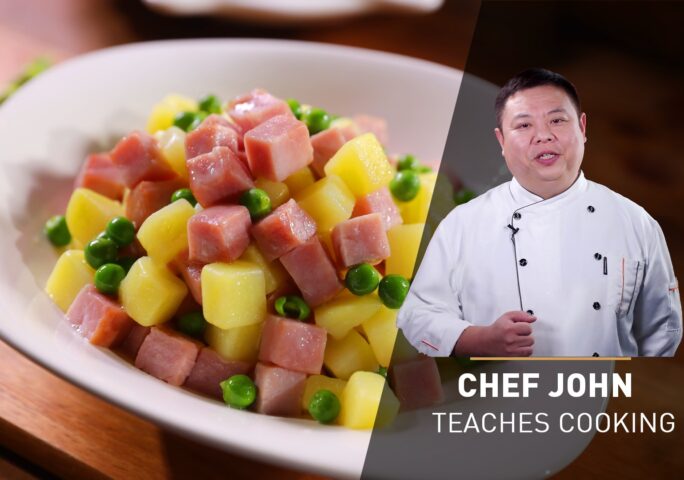 Stir Fry Potatoes With Ham and Peas | Chef John’s Cooking Class