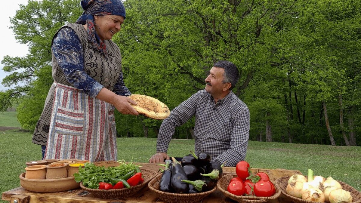 Best Eggplant Dish EVER – Turkish Stuffed Eggplant KARNIYARIK | asmr | outdoor