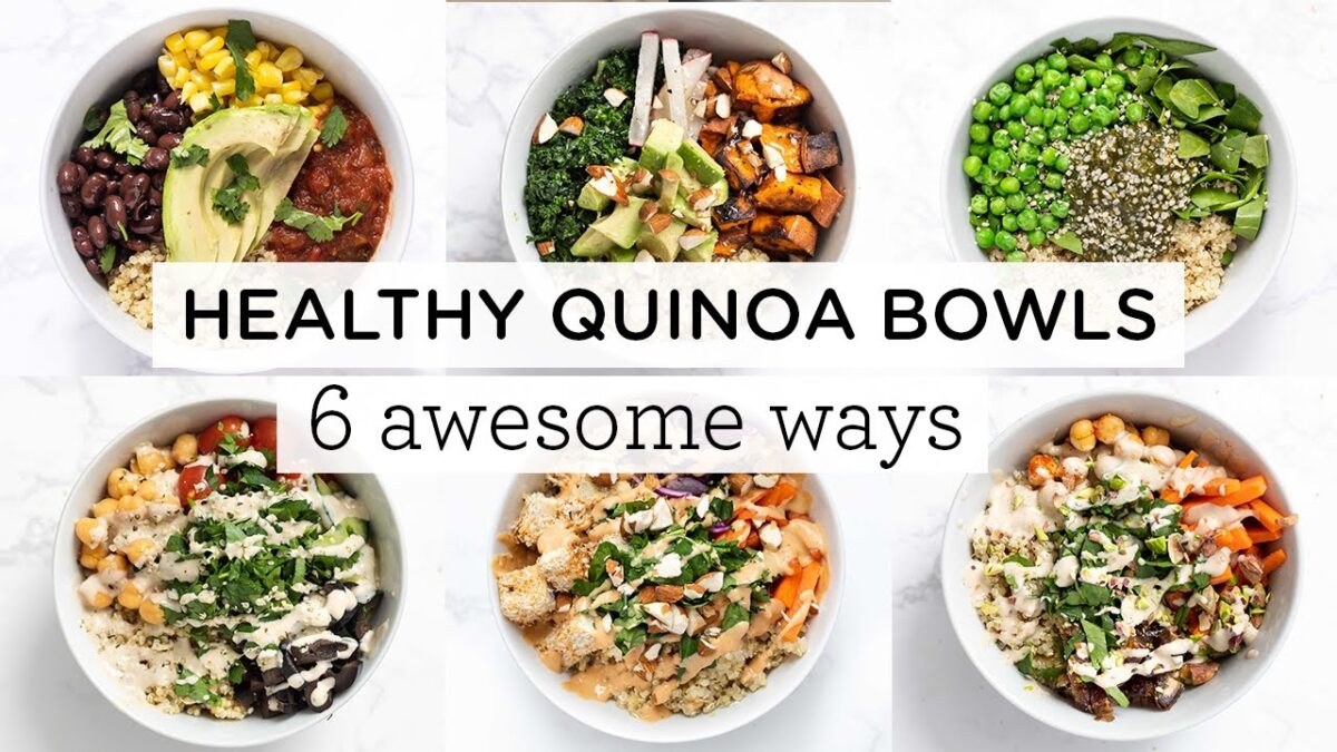Easy and Healthy Quinoa Bowls 6 Delicious Ways healthy lunch ideas