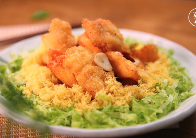 Crispy Fish with Egg Floss