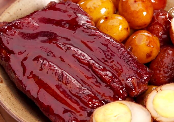 Braised Pork Ribs With Potatoes & Eggs