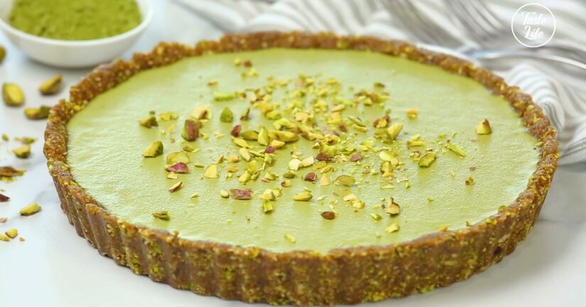No-Bake Matcha Pistachio Tart
