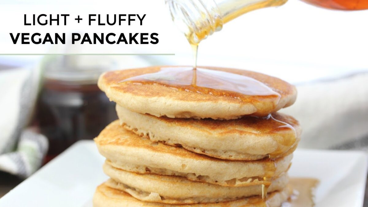 Vegan Pancakes | Light + Fluffy Vegan Pancake Recipe | Dairy-Free ...