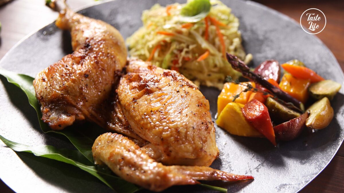 Spatchcock Roast Chicken With Seasonal Vegetables | chicken dinner | dinner ideas for tonight | easy