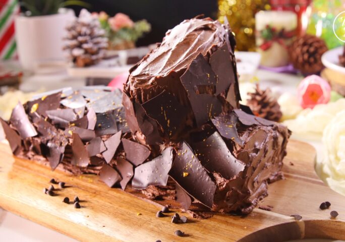 Buche de Noel (Yule Log) | cake recipe | cheesecake | chocolate | Taste