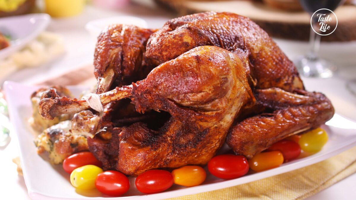 Deep Fried Turkey With Dressing Balls and Gravy dinner ideas dinner