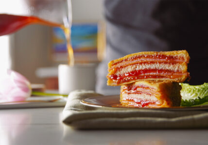Time to Relax With a Ham and Cheese Sandwich