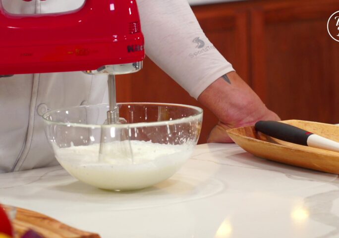 For the whipped cream: Step 3