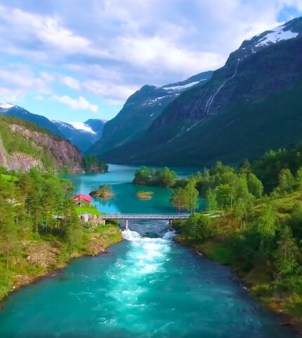 Norway AMAZING Beautiful Nature With Relaxing Music and Sound