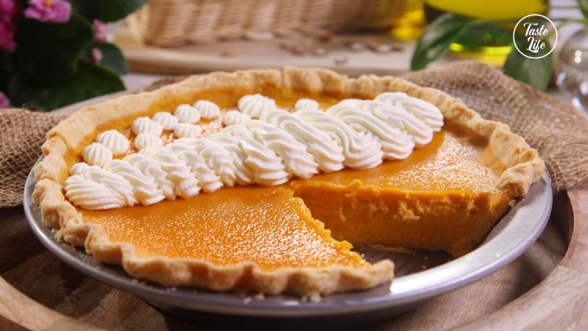 Pumpkin Pie cake recipe pumpkin Taste Life