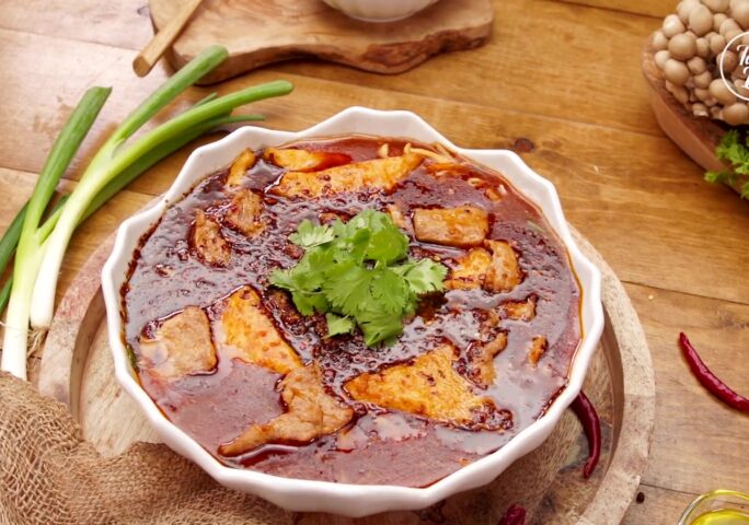 Spicy Pork Tenderloin with Fried Tofu