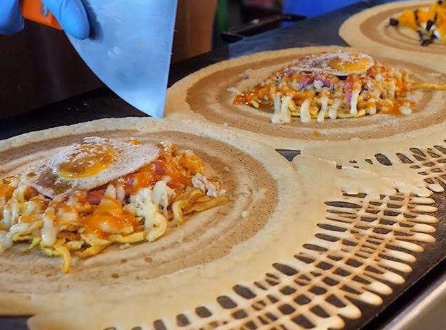 Thailand Crepes With Various Toppings | Thepprasit Night Market