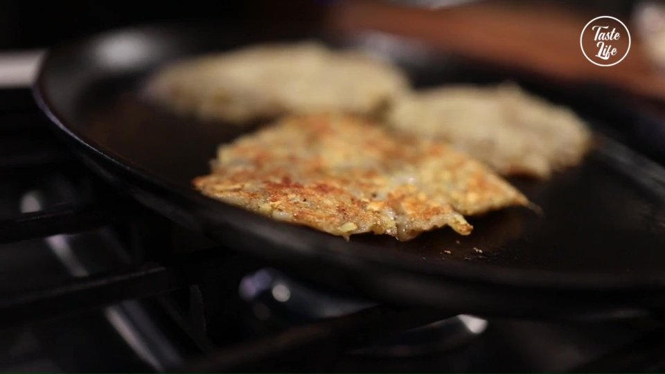 Biscuits and Gravy With Homemade Hash Browns bacon breakfast