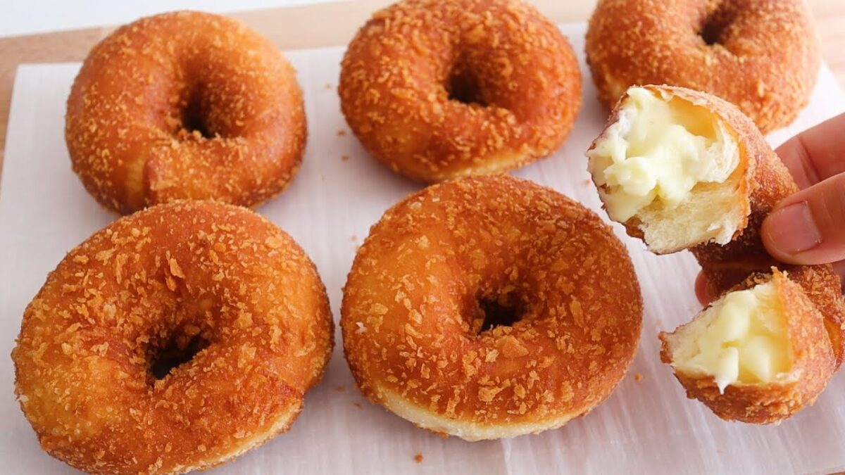 Crispy and Creamy! Best Homemade Yogurt Donuts Recipe | Easy without Oven | donuts | yogurt | filled