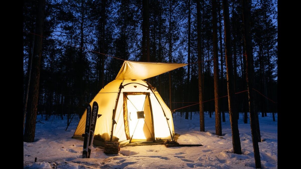 2 Days One In The Forest. Winter Camping. Snow Spring. Bushcraft