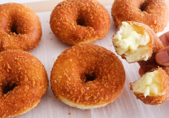 Crispy and Creamy! Best Homemade Yogurt Donuts Recipe | Easy without Oven