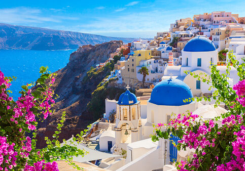 GREECE 4K • Beautiful Relaxing Piano Music & Nature Soundscape