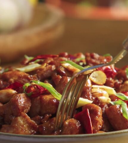 Teppan Style Kung Pao Chicken