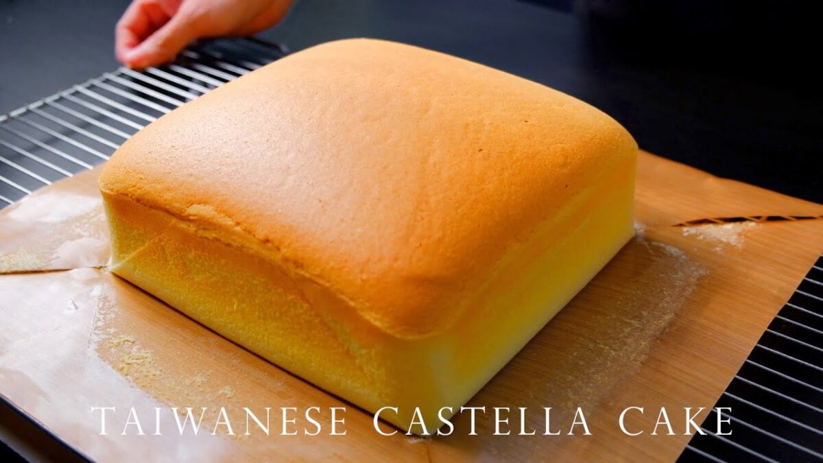 Pandan Castella Cake - My Lovely Recipes