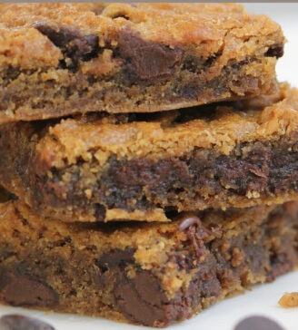 Chocolate Chip Brownie Bars | Vegan + Paleo + Grain-Free