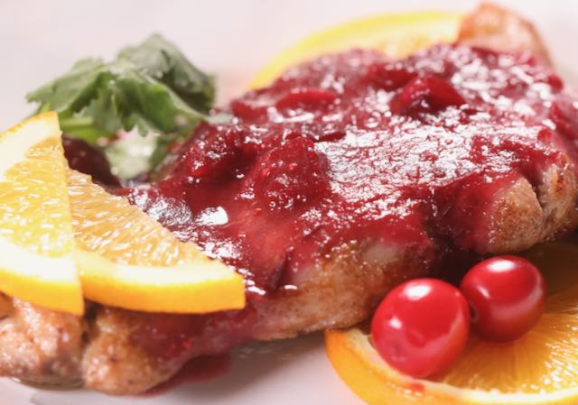 Paleo Orange Cranberry Chicken