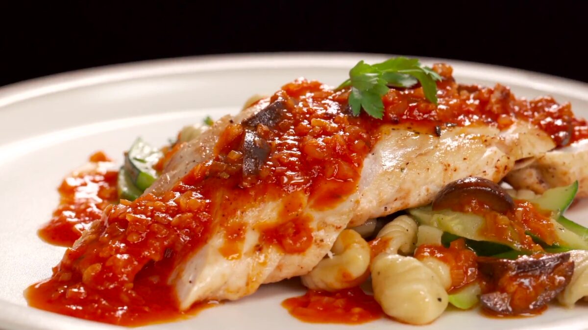 Chicken Breast With Gnocchi And Vegetables | chicken breast