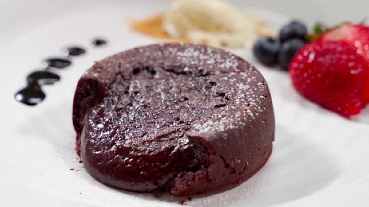 Lava Cake and French Vanilla Ice Cream lava cake ice cream