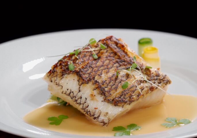 Sea Bass With Bercy Sauce