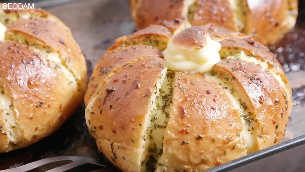 Cream Cheese Garlic Bread cheese bread Taste Life