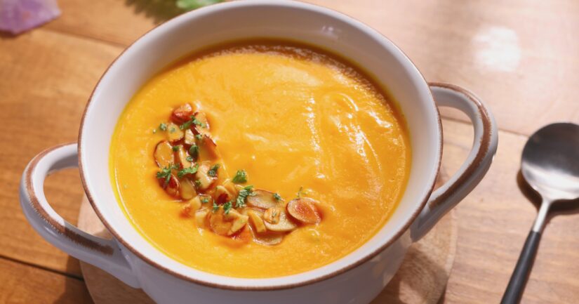 Thai Sweet Potato & Carrot Soup - Cupful of Kale