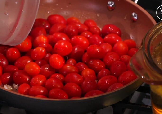 Step 2 Blistered Tomatoes